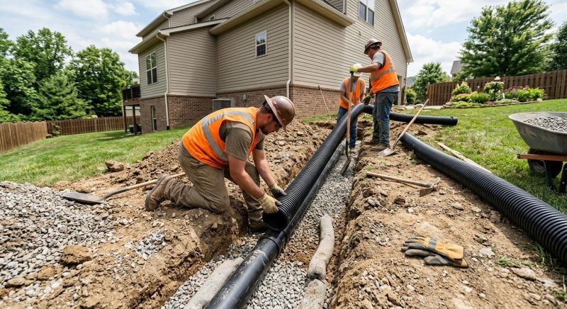 Landscape Drainage Installation